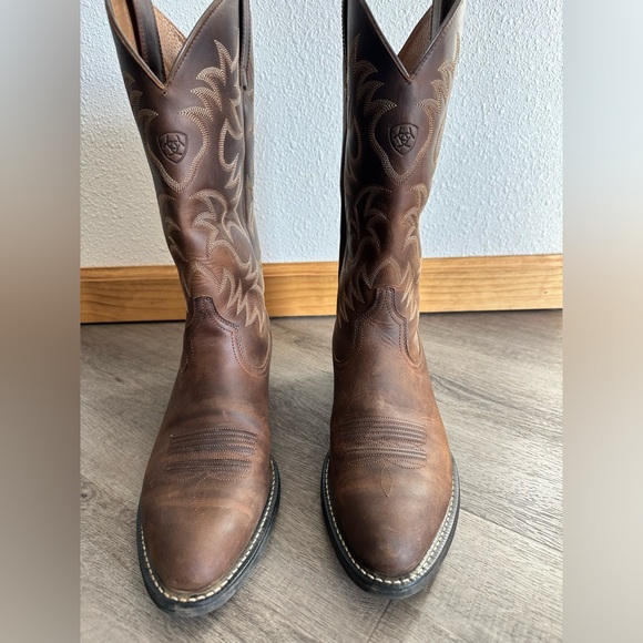 Ariat Heritage R Toe Western Boot Men Size 11 EUC - Picture 2 of 7